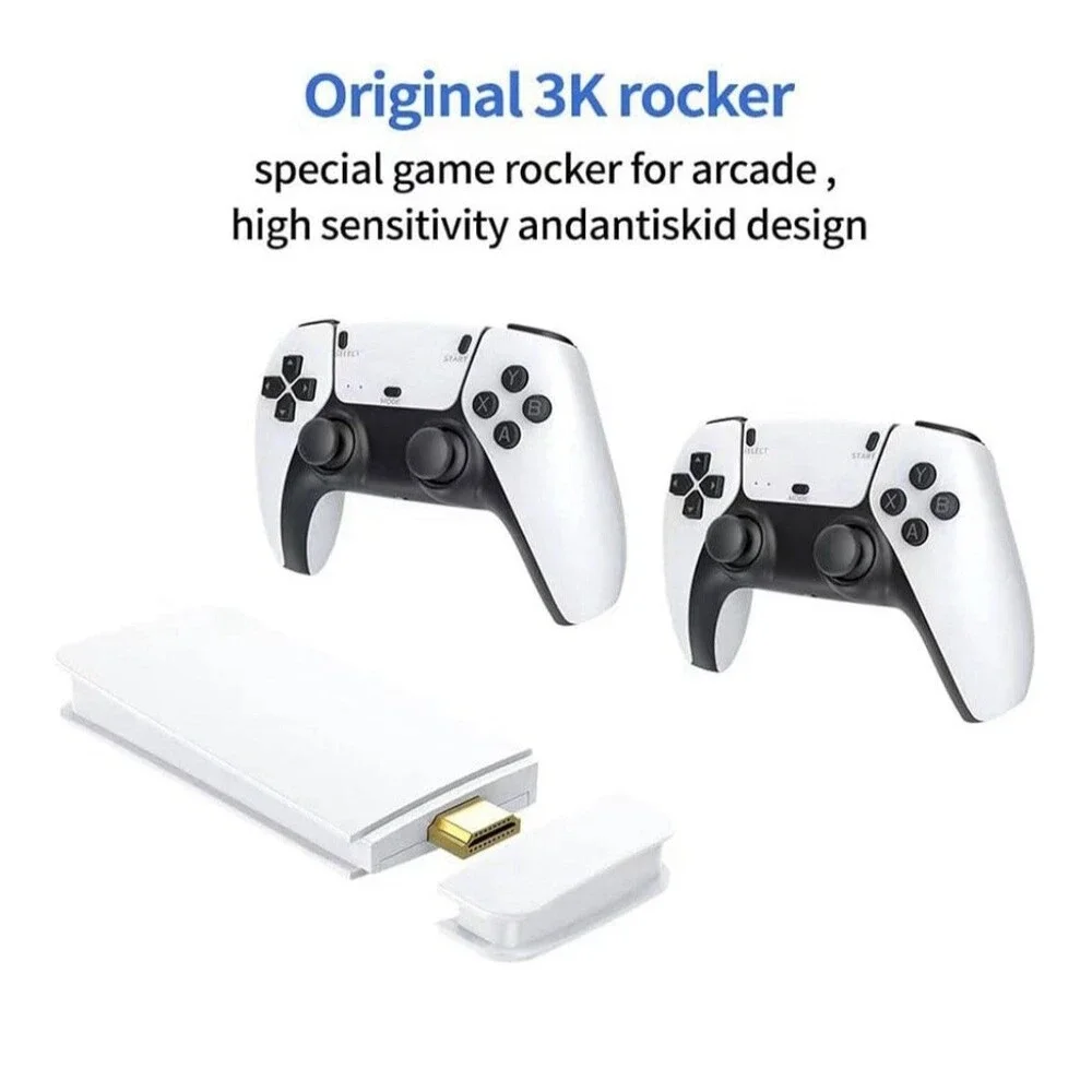 SJGAM M15 Plus Retro Video Game Console 4K HDMI Gaming Wireless 2 Controllers